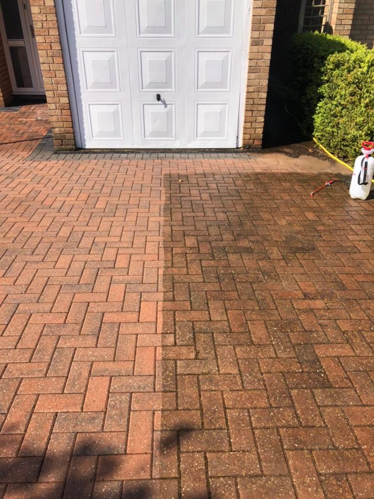 external paving cleaning